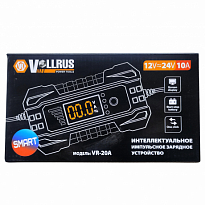 Зарядное устройство импульсное VOLLRUS smart VR-20A 12В-24В, 3-6-10A, красный VR-20A